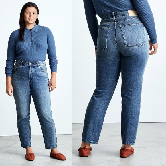 Everlane Denim - Everlane The Curvy ’90s Cheeky Jean Blue Size 33 Regular